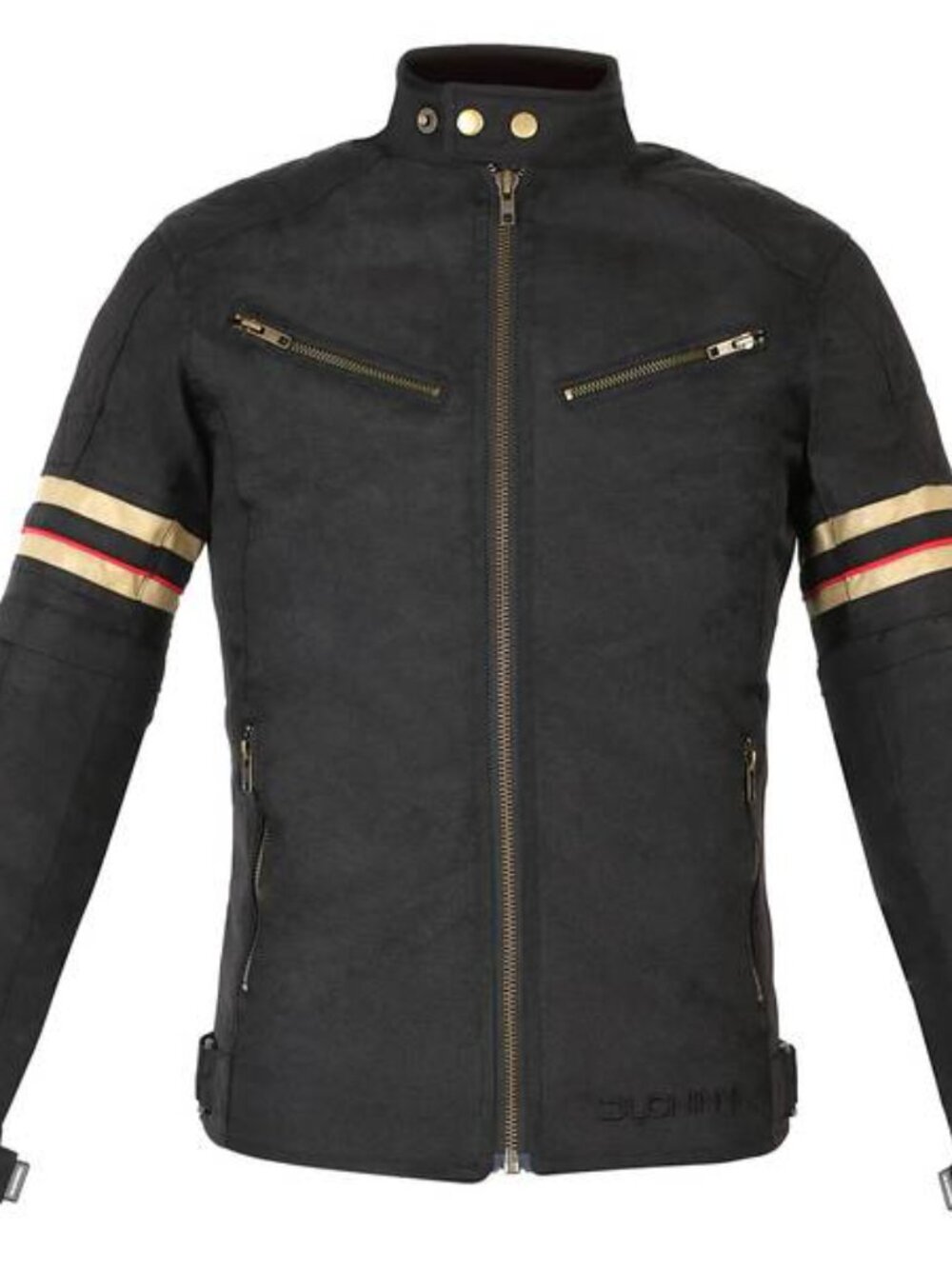 NEW DUCHINNI Kid’s Michigan Motorcycle Jacket Size XL(14/16) Black—Padded Riding
